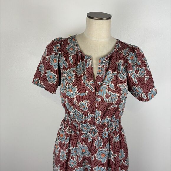 Anthropologie The Somerset Jumpsuit Womens Sz Small Floral Wide Leg Pockets Boho - Picture 4 of 7